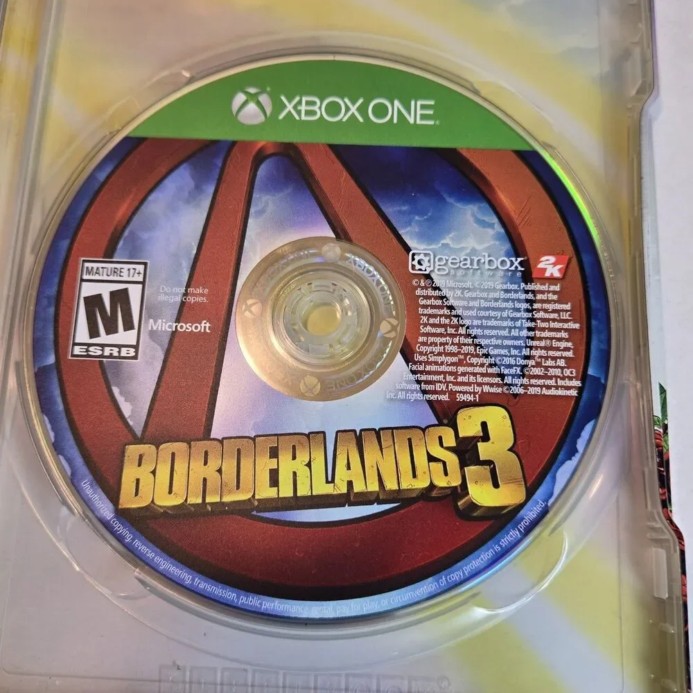 Borderlands 3: Super Deluxe Edition Microsoft Xbox One - Steel Book And CIB